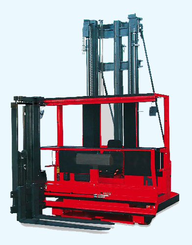 Oversized loads are handled by the manup Steinbock turret forklift
