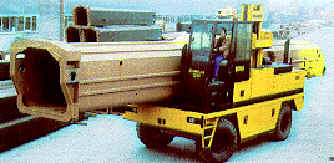 heavy duty narrow aisle sideloader